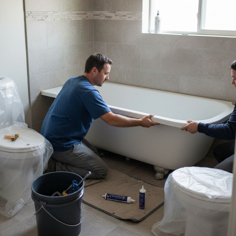 Local Steel Bathtub Installation pros at work