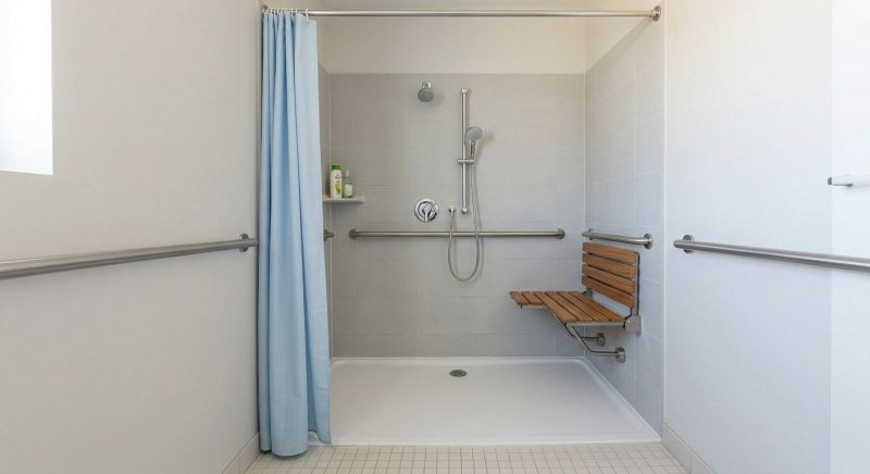Handicap Shower Installation in Portland, ME