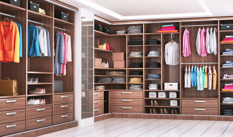 His and Hers Walk-In Closets